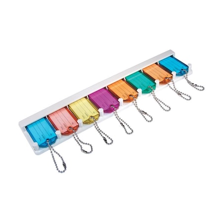 Homecare Products Plastic, Metal Key Bands & Caps Key Holder, Assorted, 5PK HO3311783